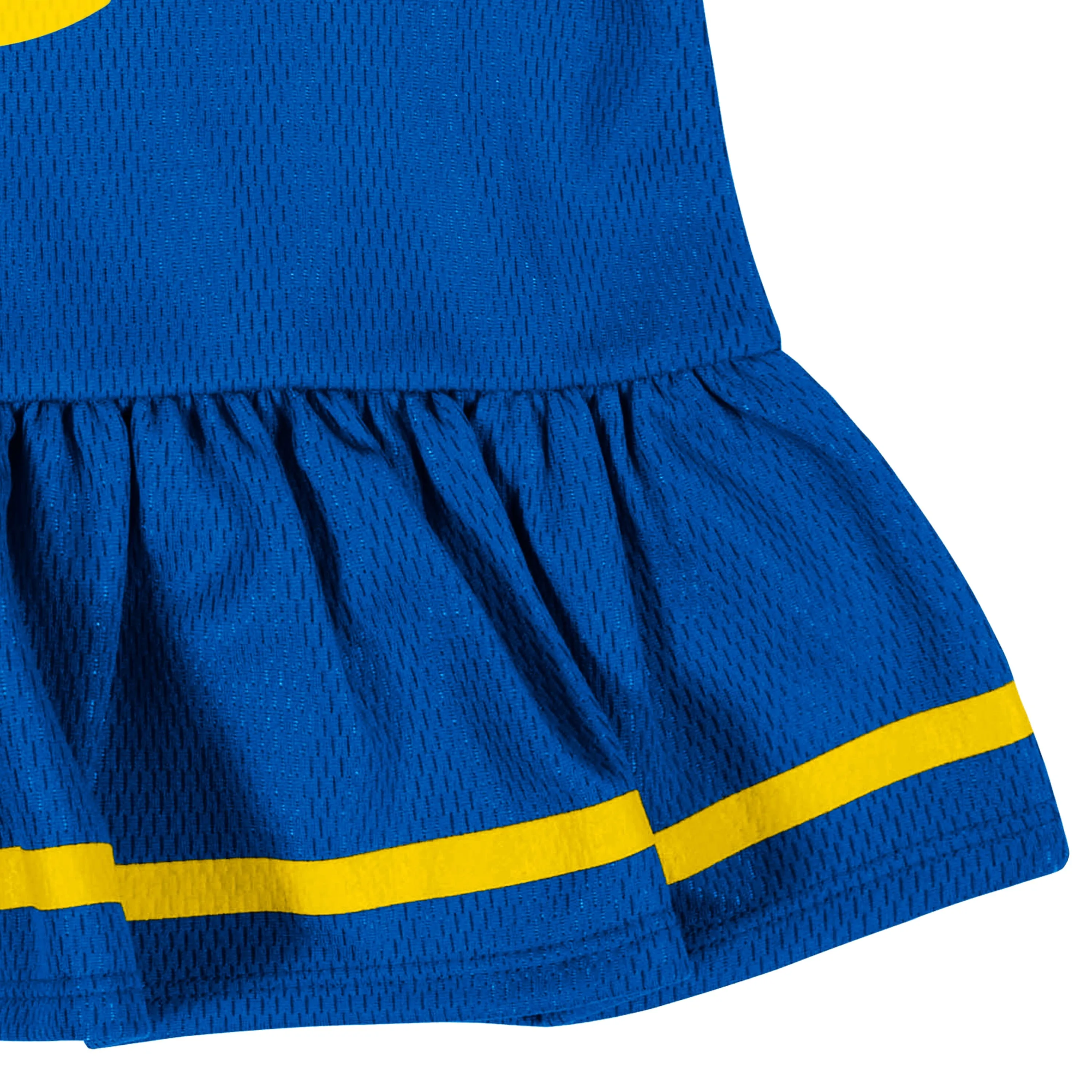 Baby Girls Los Angeles Rams Cheerleader Dress and Diaper Cover Set