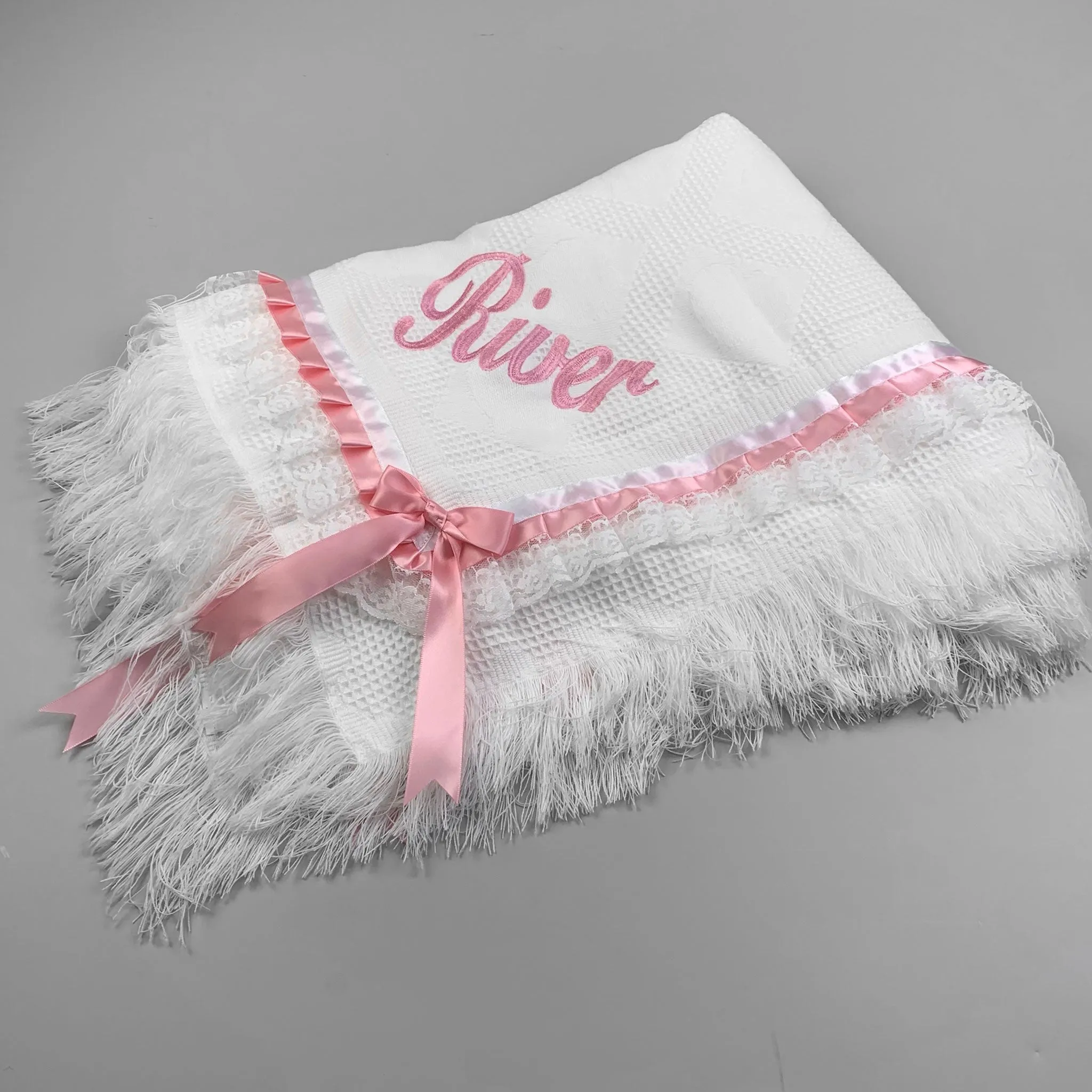 Baby Girl's Luxury Princess Shawl - Personalised