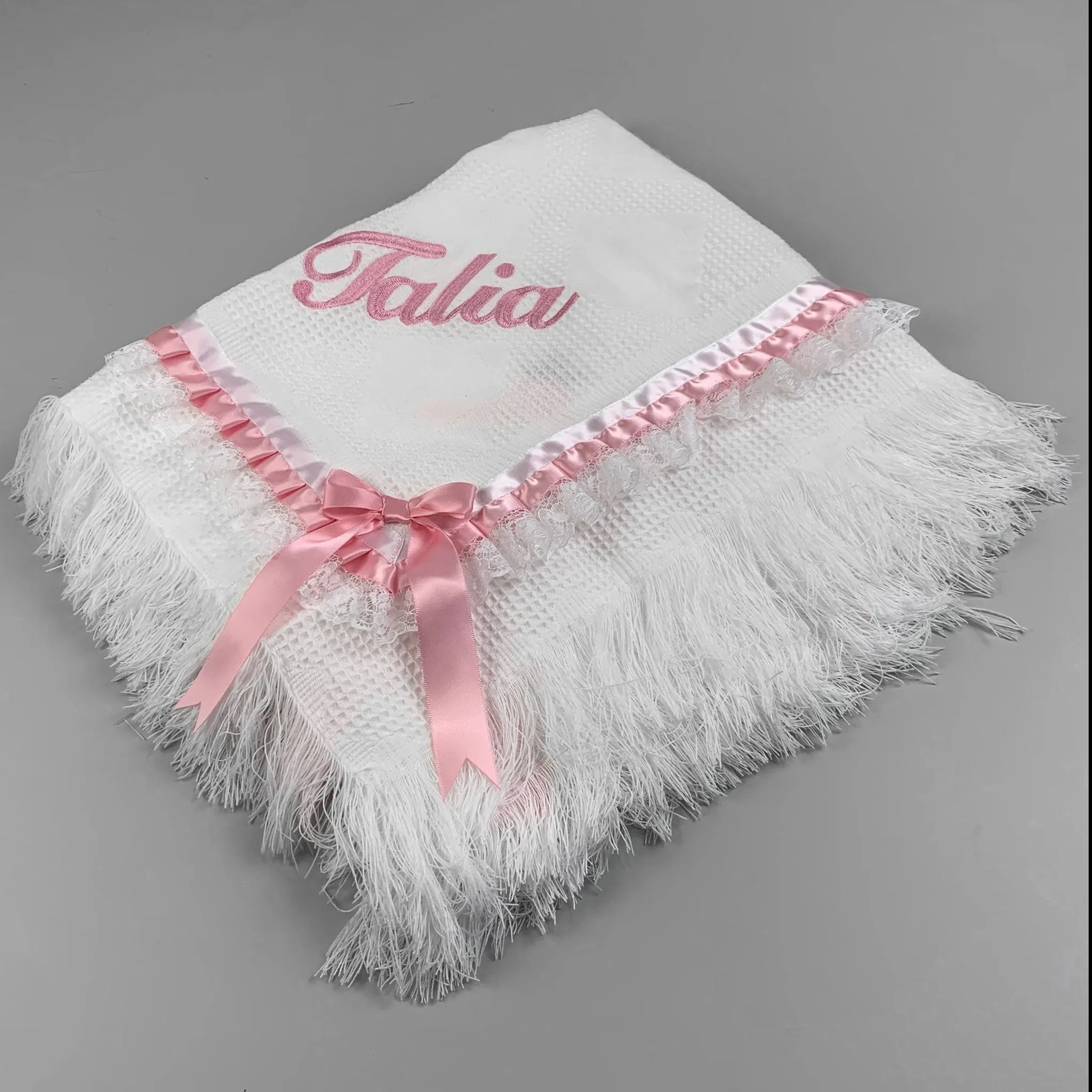 Baby Girl's Luxury Princess Shawl - Personalised