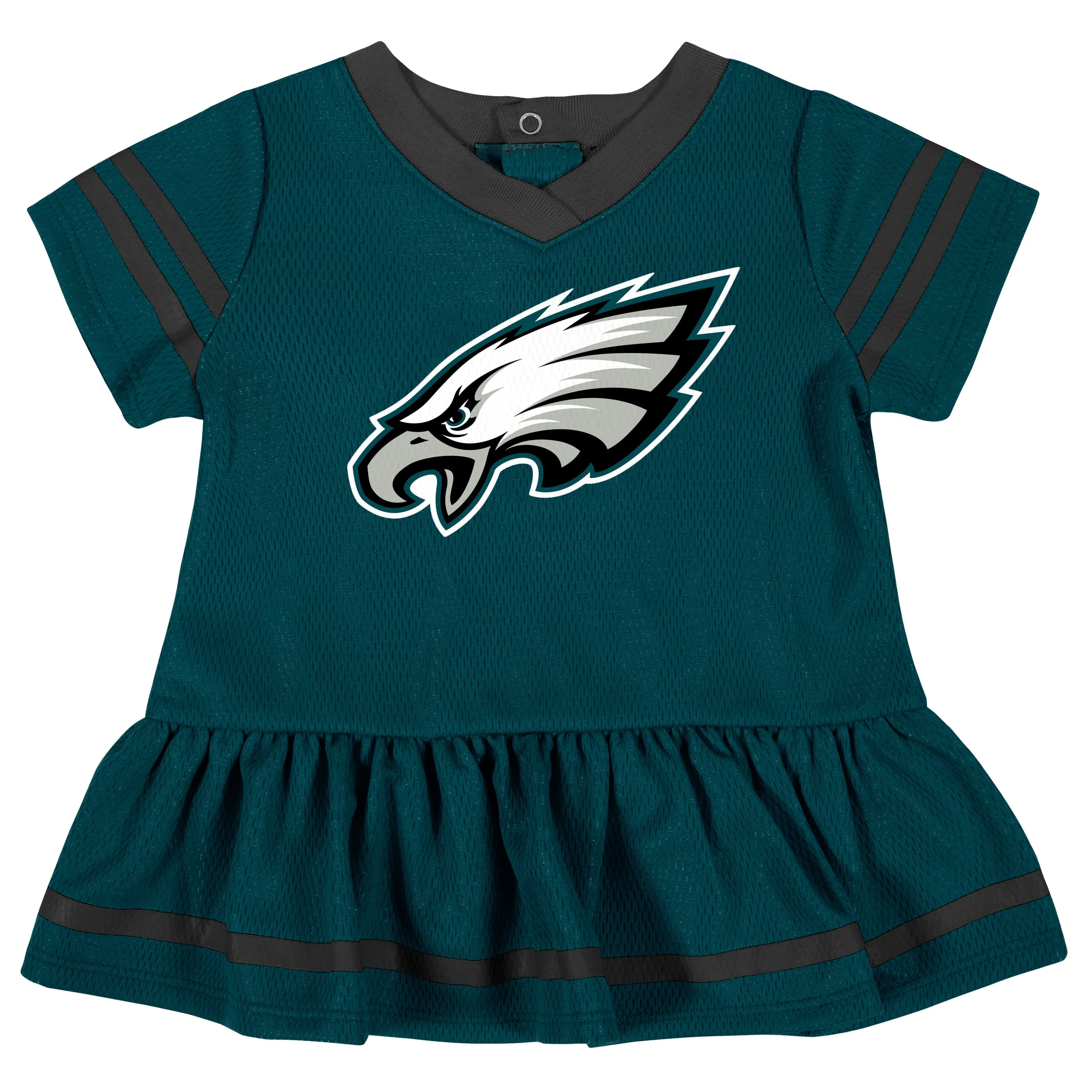 Baby Girls Philadelphia Eagles Cheerleader Dress and Diaper Cover Set