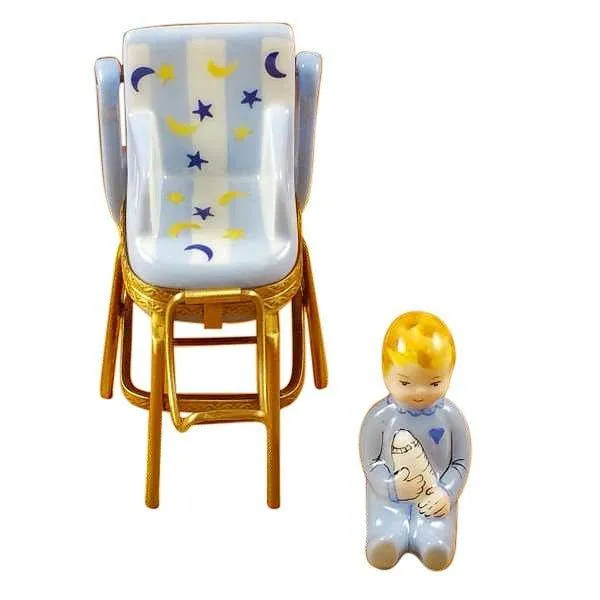 Baby High Chair Blue