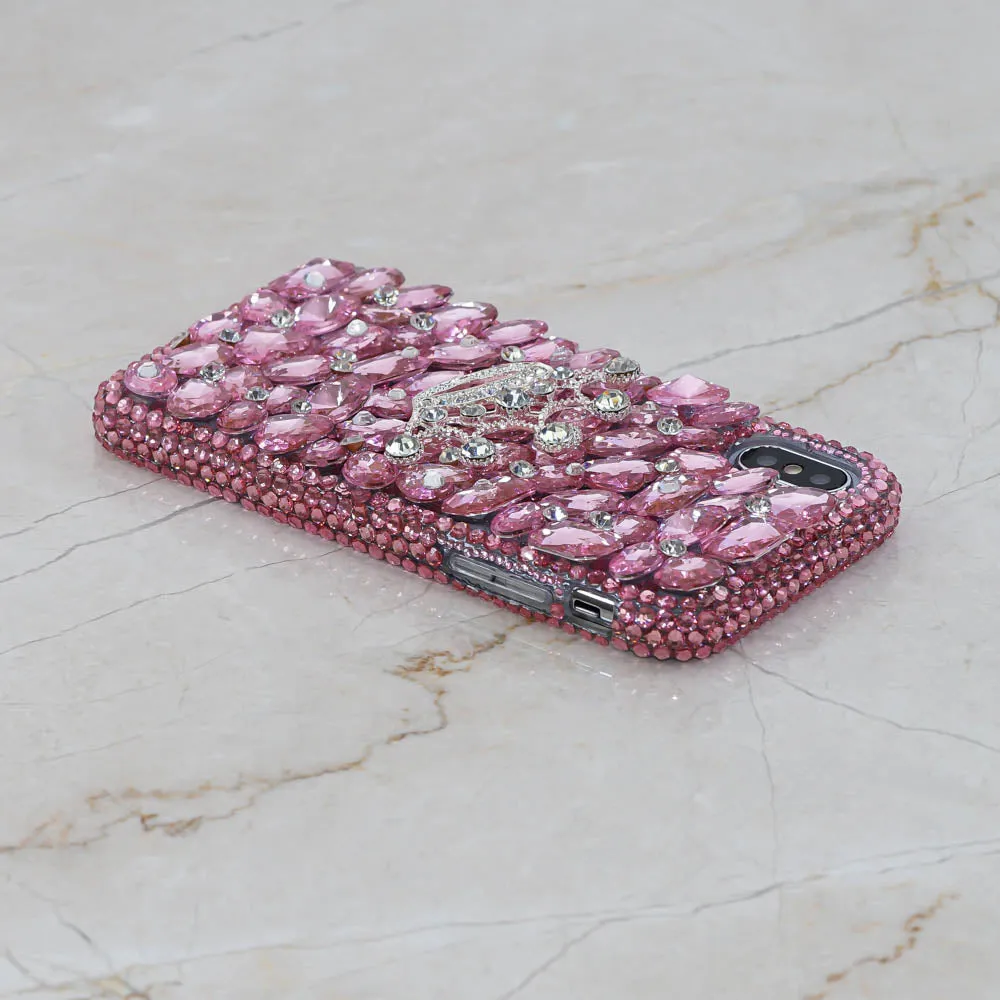 Baby Pink Crystals and Stones With Crown Design (Style 863)