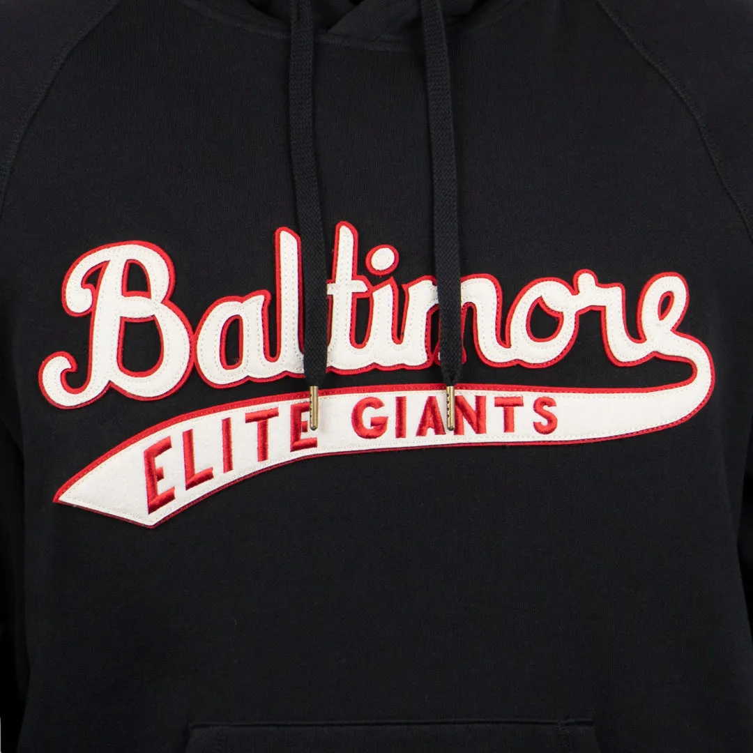 Baltimore Elite Giants French Terry Script Hooded Sweatshirt