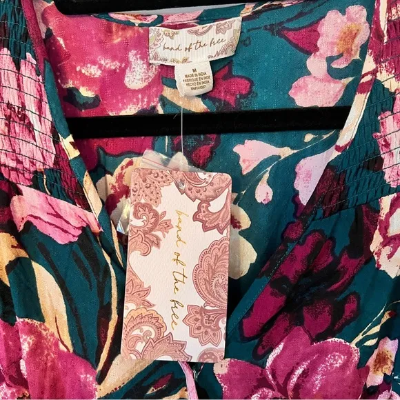 Band of the Free Floral Wrap Dress