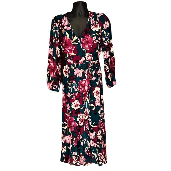 Band of the Free Floral Wrap Dress