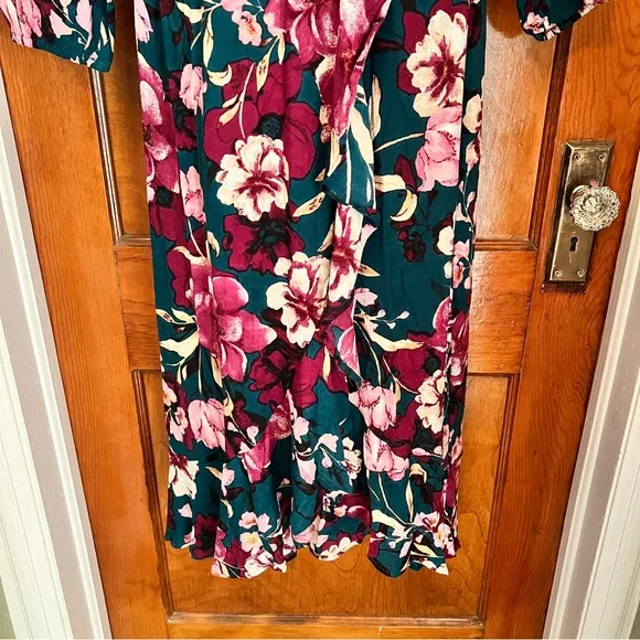 Band of the Free Floral Wrap Dress