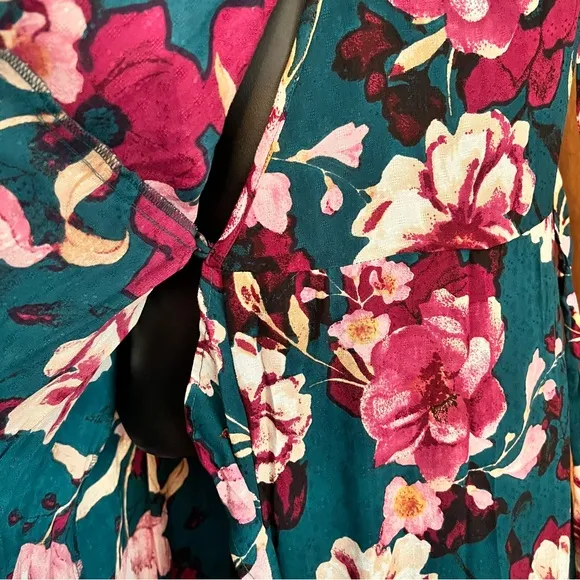 Band of the Free Floral Wrap Dress