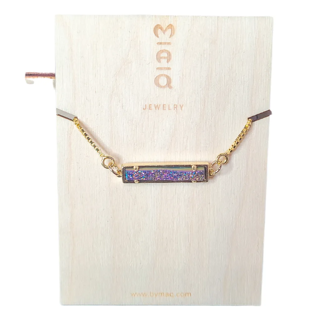 Bar Druzy Bracelet