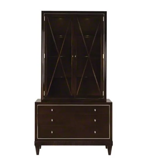 Barbara Barry Glass Front Cabinet- Baker Furniture