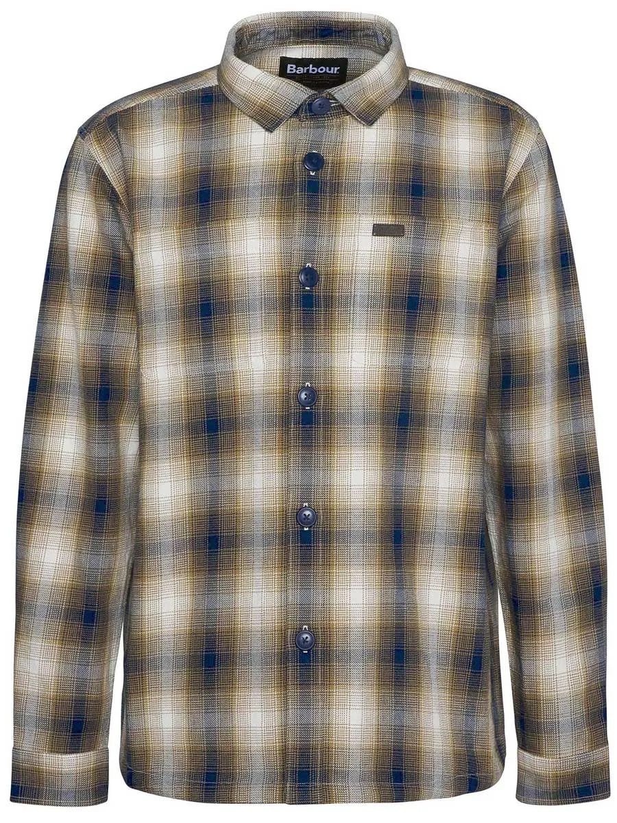BARBOUR Sandside Check Overshirt - Mens - Classic Navy