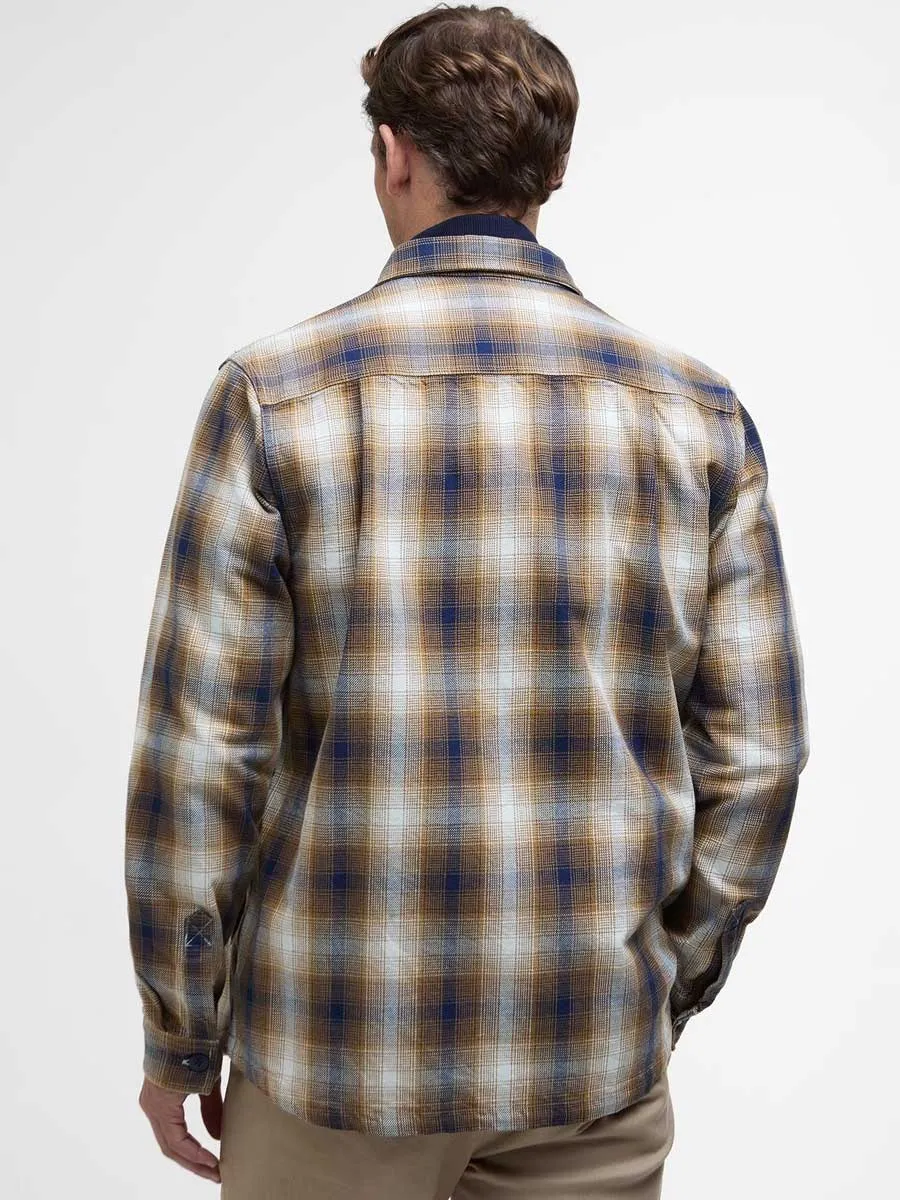 BARBOUR Sandside Check Overshirt - Mens - Classic Navy
