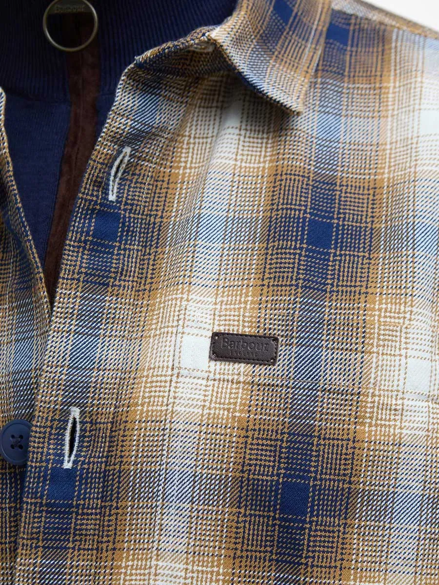 BARBOUR Sandside Check Overshirt - Mens - Classic Navy