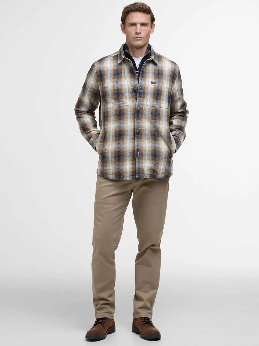 BARBOUR Sandside Check Overshirt - Mens - Classic Navy