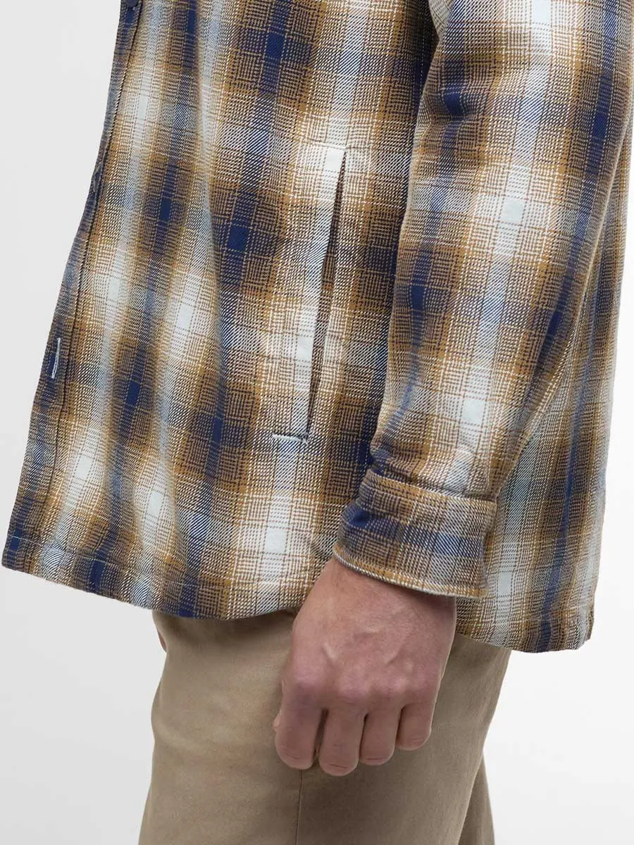 BARBOUR Sandside Check Overshirt - Mens - Classic Navy