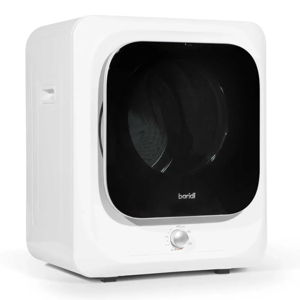 Baridi 2.5kg Small Tumble Dryer with Mechanical Controls - White - A