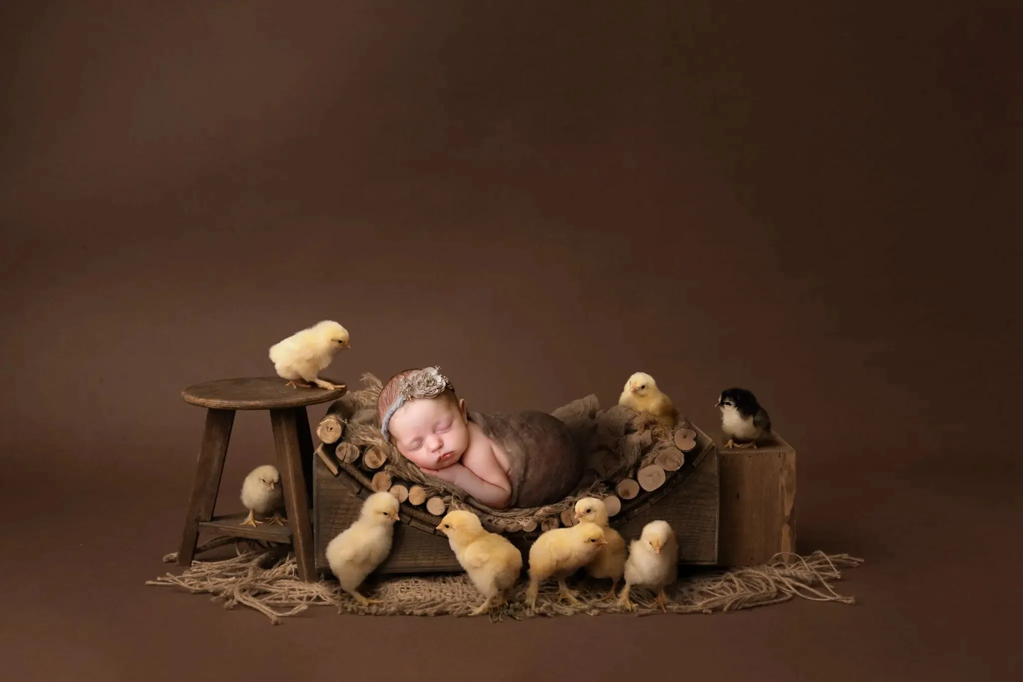 Barnyard Chicks Digital Background