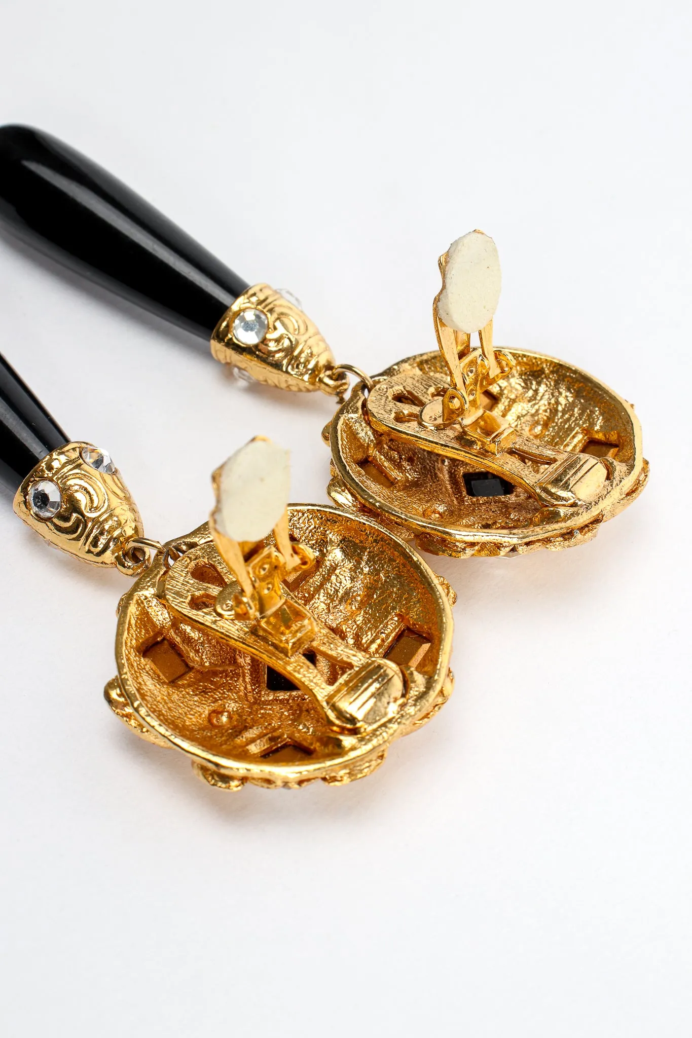 Baroque Mirrored Teardrop Earrings