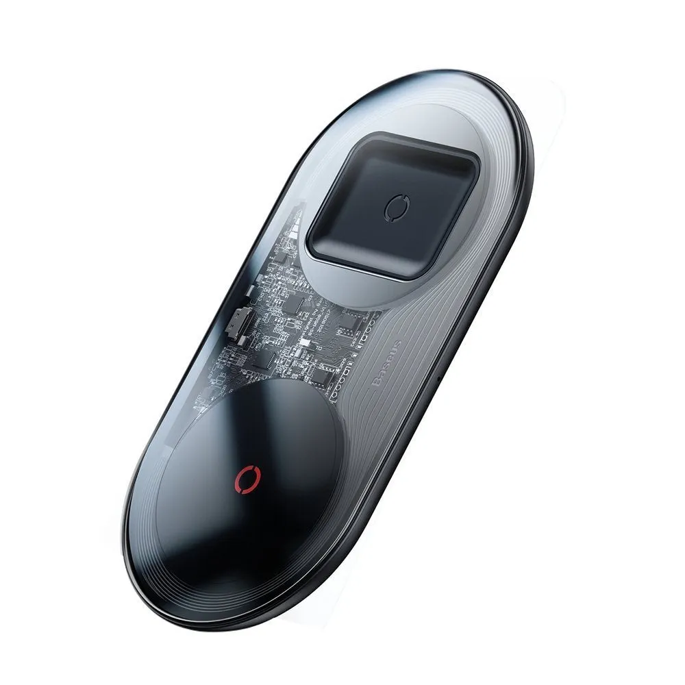 Baseus - Simple 2in1 Wireless Charger Turbo Edition 24W (Black)