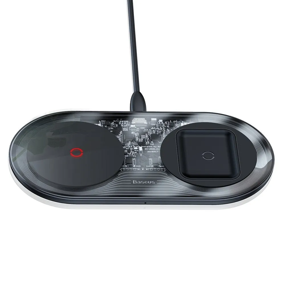 Baseus - Simple 2in1 Wireless Charger Turbo Edition 24W (Black)