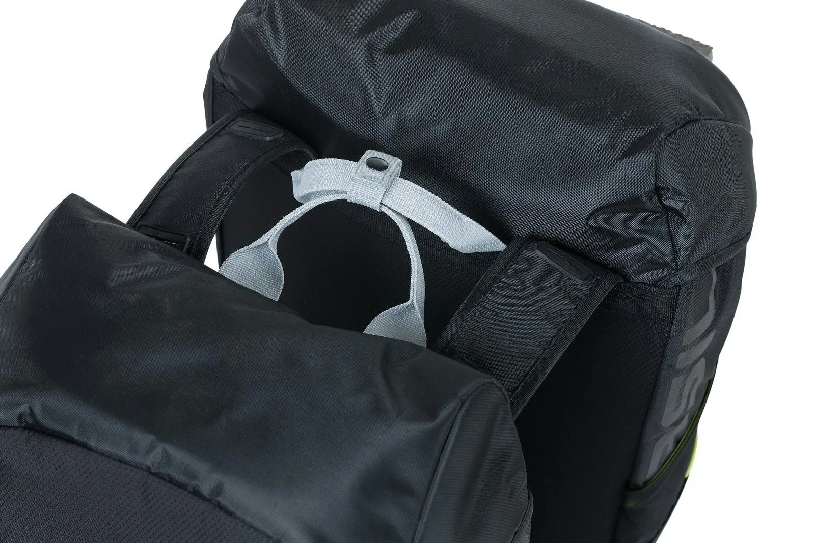 Basil Miles Double Bag 34L Black Lime