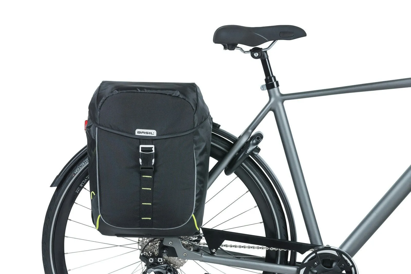 Basil Miles Double Bag 34L Black Lime