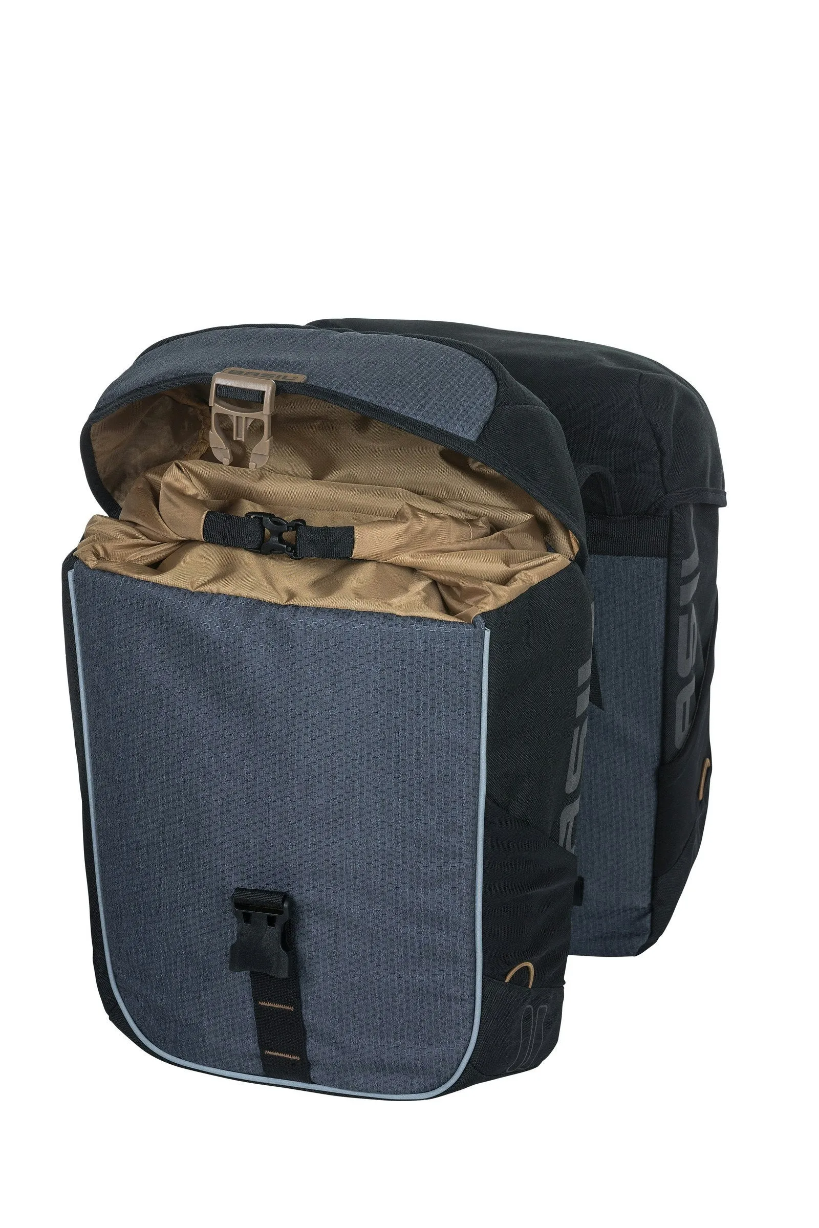 Basil Miles Double Bag 34L Black Slate