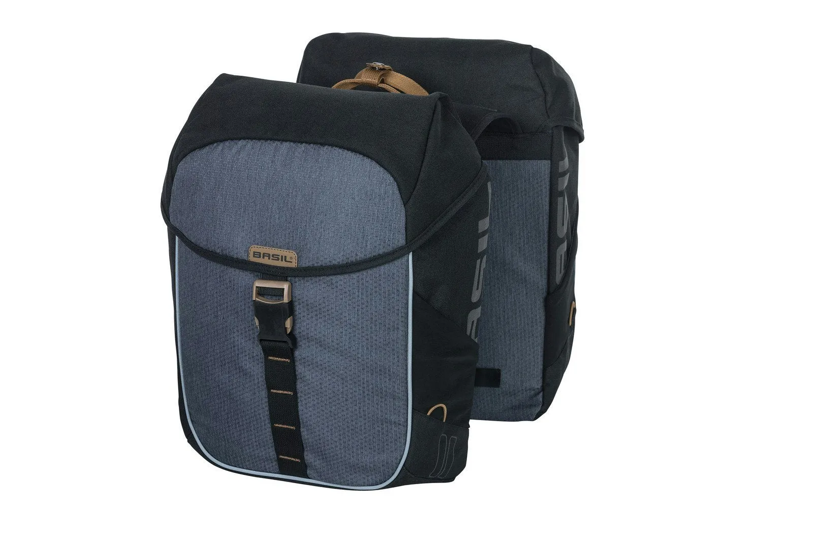 Basil Miles Double Bag 34L Black Slate