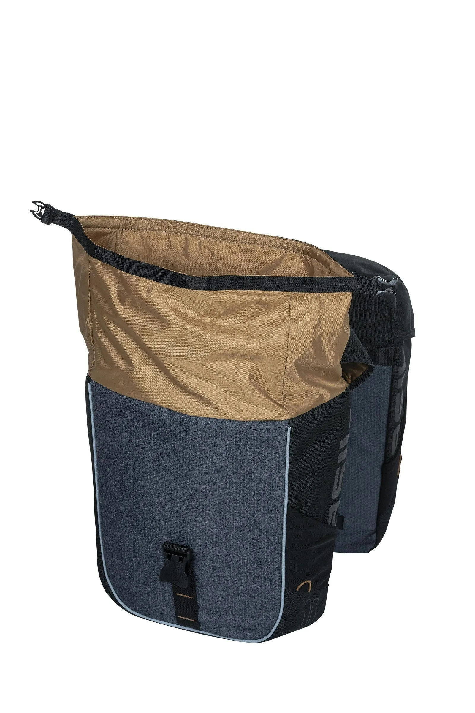 Basil Miles Double Bag 34L Black Slate