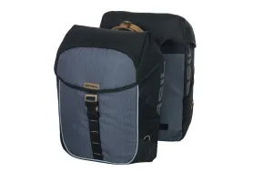 Basil Miles Double Bag 34L Black Slate