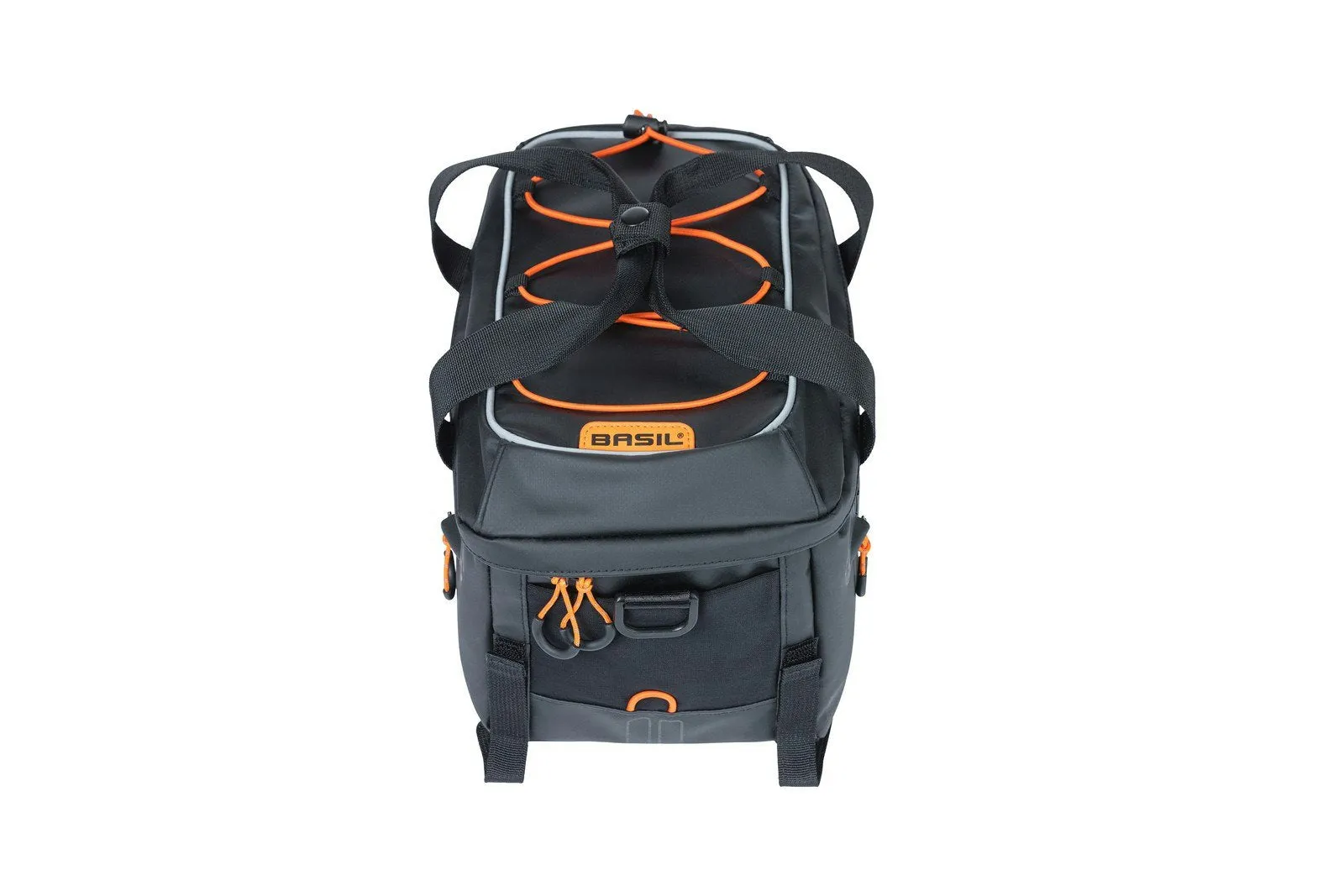 Basil Miles Tarpaulin Bicycle Trunkbag Black Orange 7L