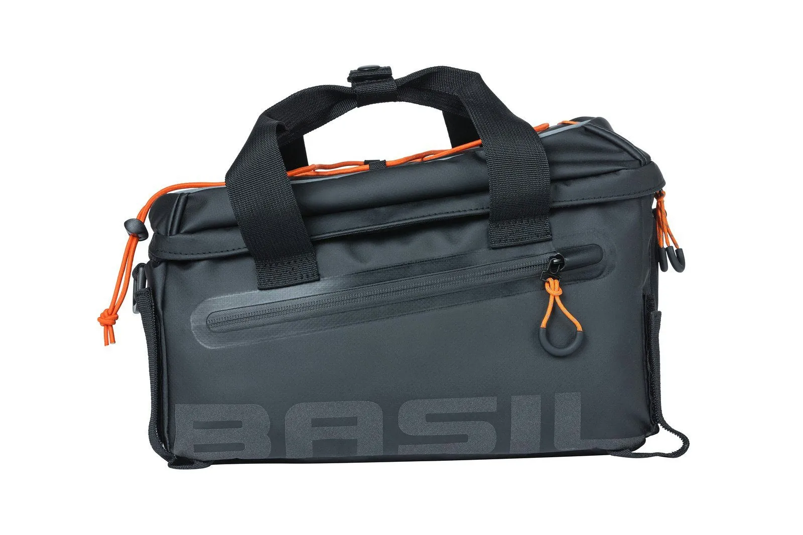 Basil Miles Tarpaulin Bicycle Trunkbag Black Orange 7L