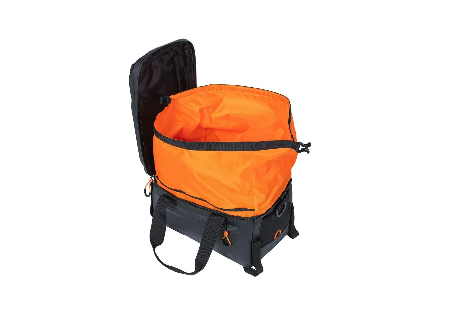 Basil Miles Tarpaulin Bicycle Trunkbag Black Orange 7L