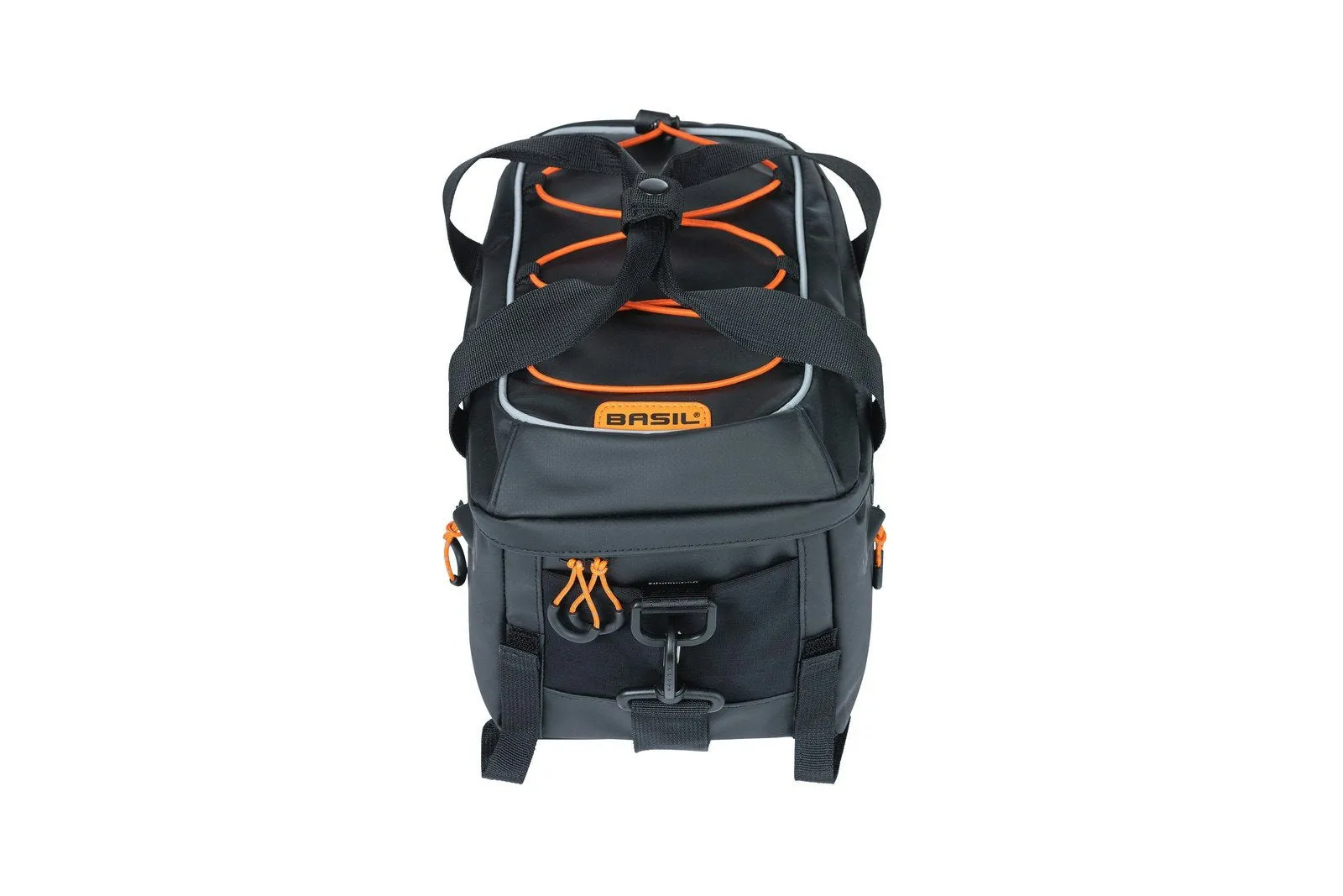 Basil Miles Tarpaulin Bicycle Trunkbag Black Orange 7L