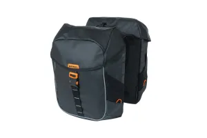 Basil Miles Tarpaulin Double Bag Black Orange 34L