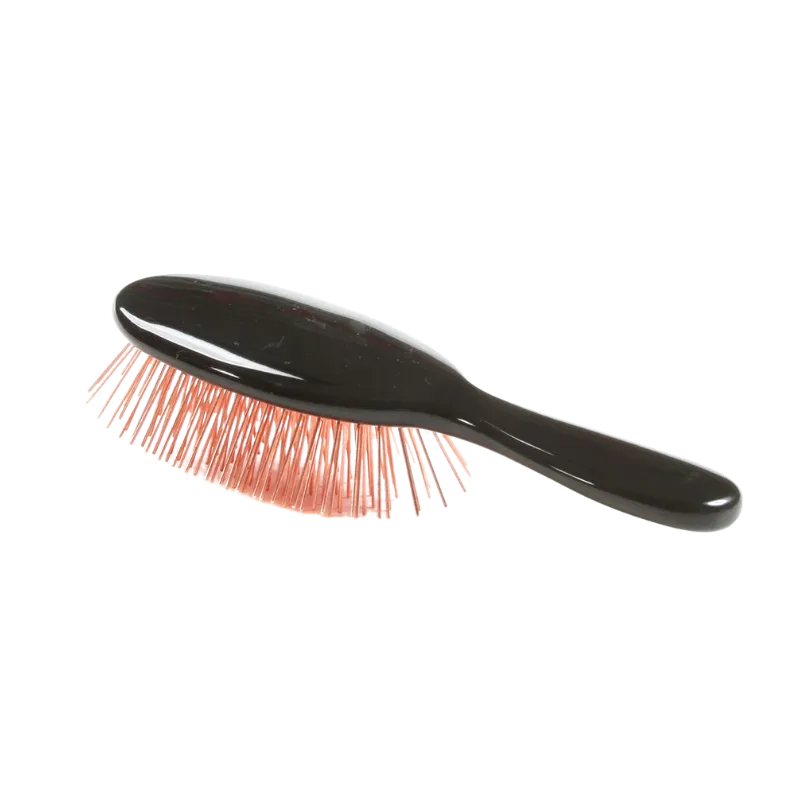 Bass Brushes -   Elite Small - Purse Size Acrylic Handle Alloy Pin