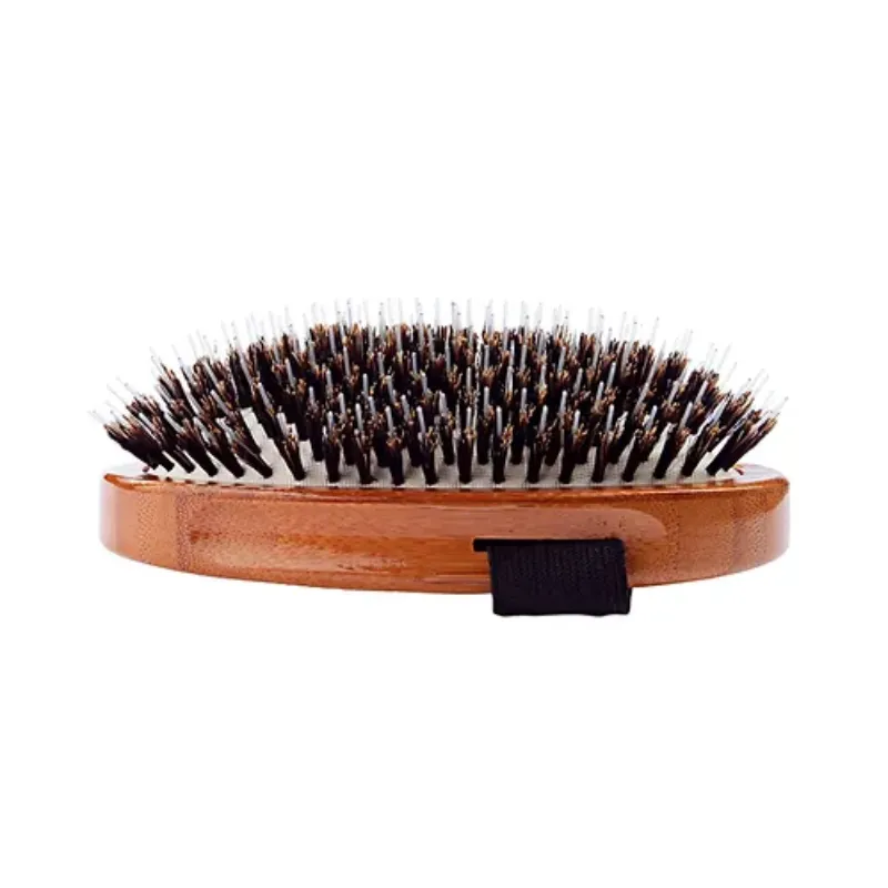 Bass Brushes -  Shine & Condition Pet Brush, Natural Bristle & Nylon Pin