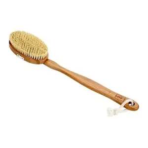 Bass Oval Style Bamboo Body Brush with Natural Bristles