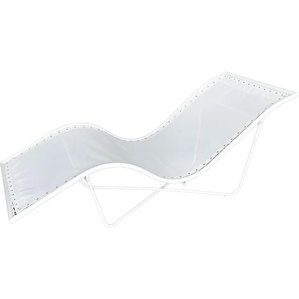 Bayside Relaxation Lounger with Standard Cushion / White by Touch America