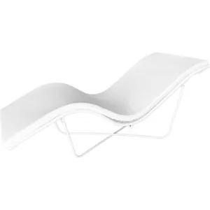 Bayside Relaxation Lounger with Standard Cushion / White by Touch America