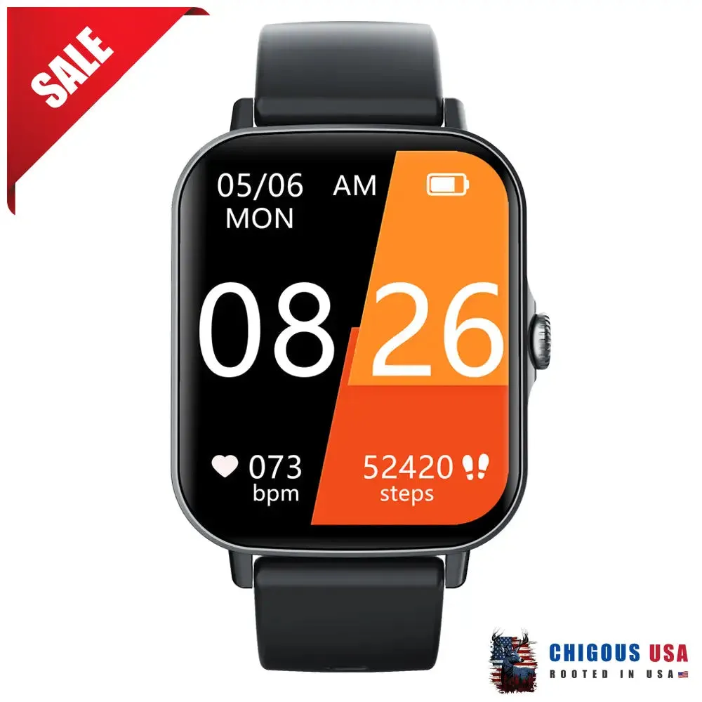 Bearscome BCF57 Blood Sugar Blood Pressure Heart Rate Blood oxygen Sleep Monitoring Waterproof Smartwatch