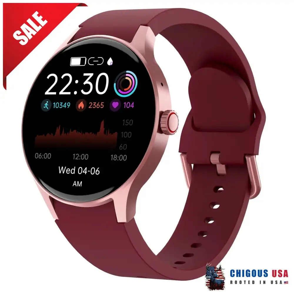 Bearscome BCF57 Blood Sugar Blood Pressure Heart Rate Blood oxygen Sleep Monitoring Waterproof Smartwatch