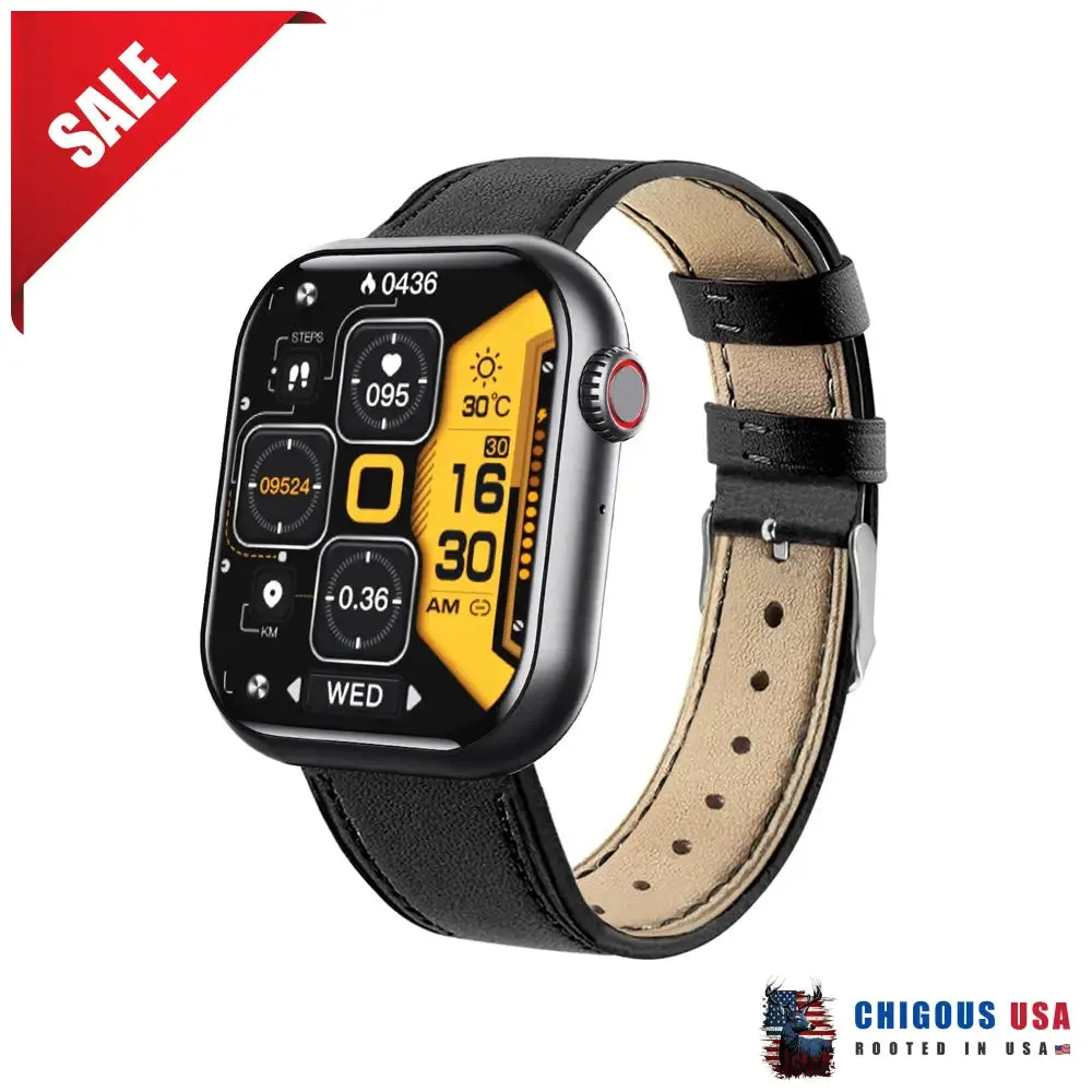 Bearscome BCF57 Blood Sugar Blood Pressure Heart Rate Blood oxygen Sleep Monitoring Waterproof Smartwatch