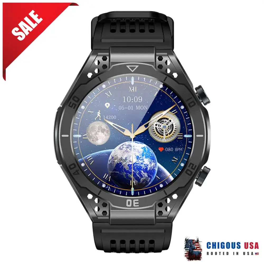 Bearscome BCF57 Blood Sugar Blood Pressure Heart Rate Blood oxygen Sleep Monitoring Waterproof Smartwatch