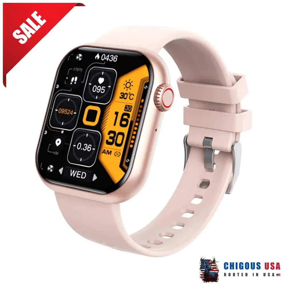 Bearscome BCF57 Blood Sugar Blood Pressure Heart Rate Blood oxygen Sleep Monitoring Waterproof Smartwatch