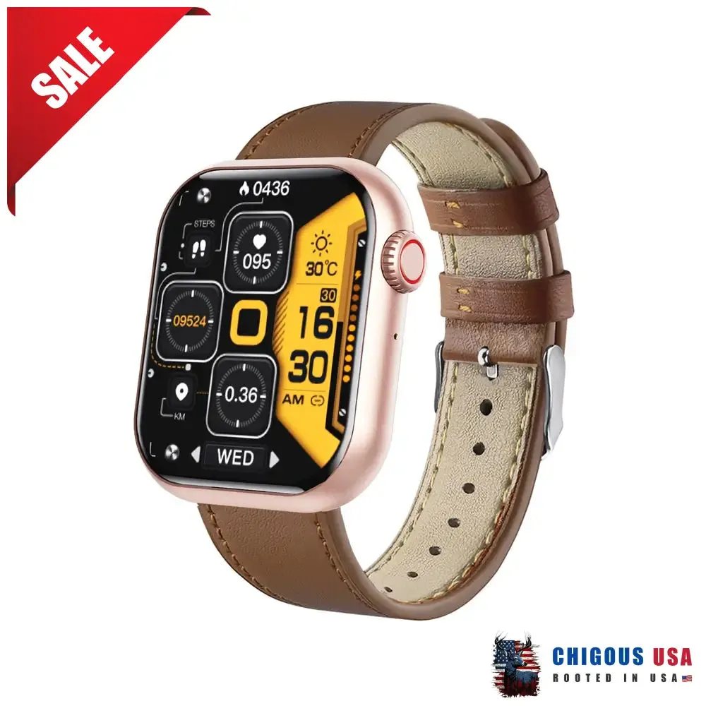 Bearscome BCF57 Blood Sugar Blood Pressure Heart Rate Blood oxygen Sleep Monitoring Waterproof Smartwatch