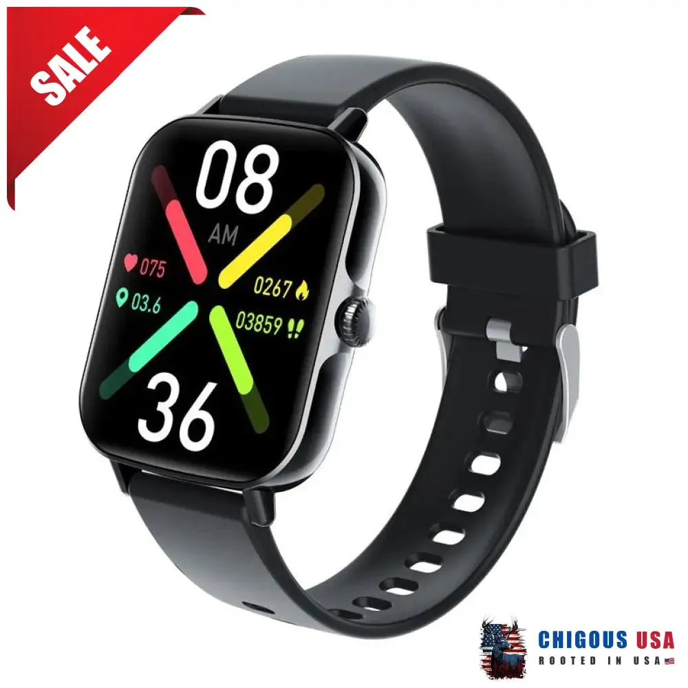 Bearscome BCF57 Blood Sugar Blood Pressure Heart Rate Blood oxygen Sleep Monitoring Waterproof Smartwatch