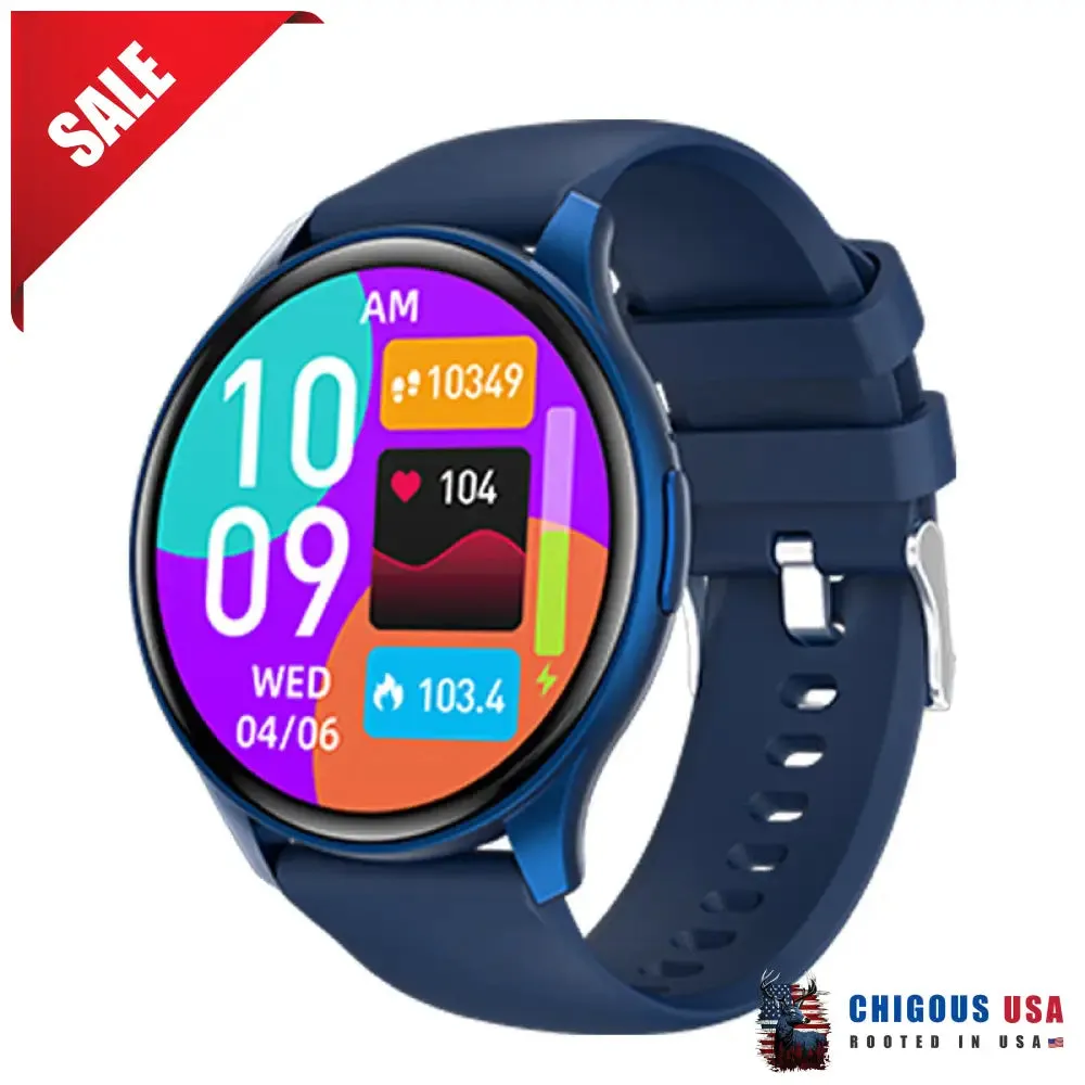 Bearscome BCF57 Blood Sugar Blood Pressure Heart Rate Blood oxygen Sleep Monitoring Waterproof Smartwatch