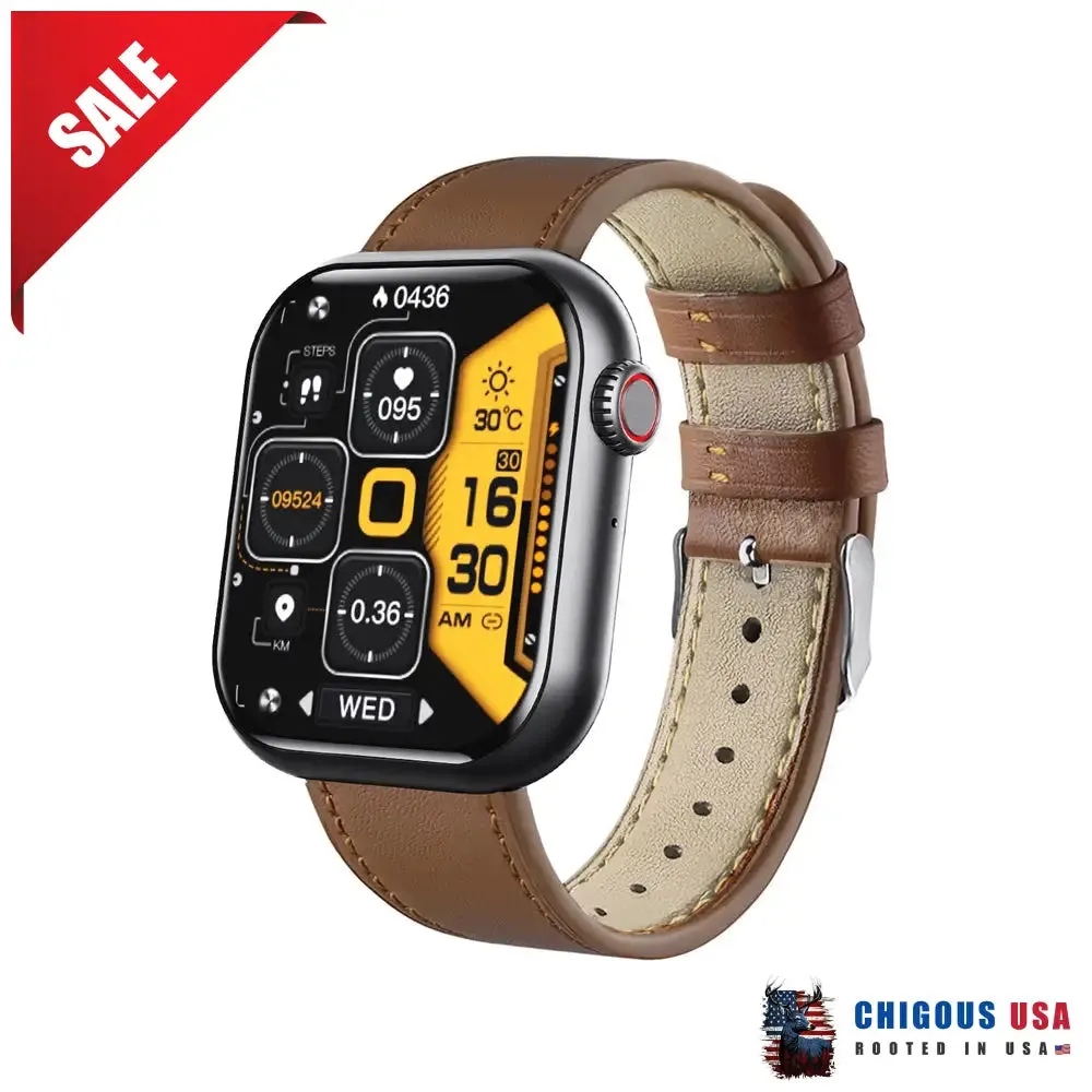 Bearscome BCF57 Blood Sugar Blood Pressure Heart Rate Blood oxygen Sleep Monitoring Waterproof Smartwatch