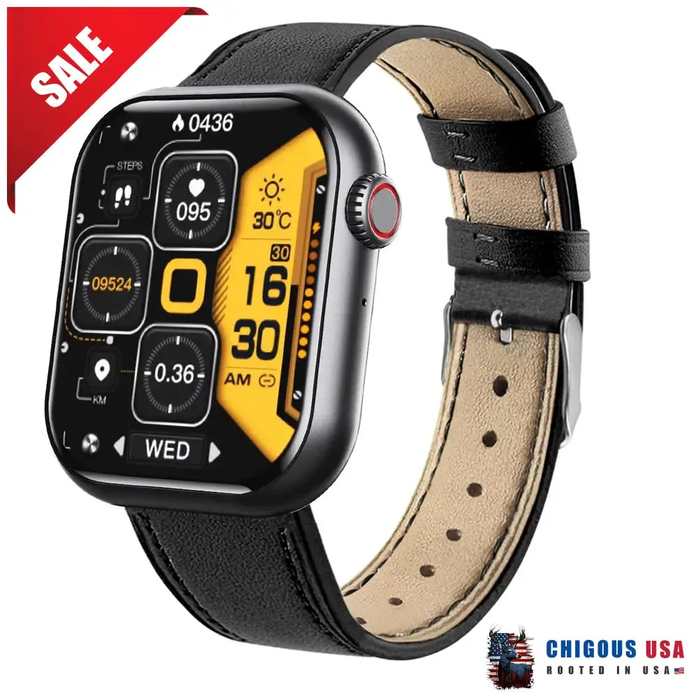 Bearscome BCF57 Blood Sugar Blood Pressure Heart Rate Blood oxygen Sleep Monitoring Waterproof Smartwatch