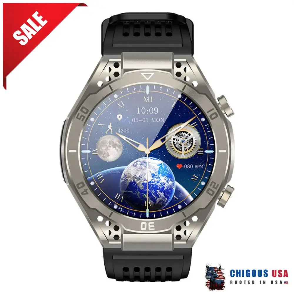 Bearscome BCF57 Blood Sugar Blood Pressure Heart Rate Blood oxygen Sleep Monitoring Waterproof Smartwatch